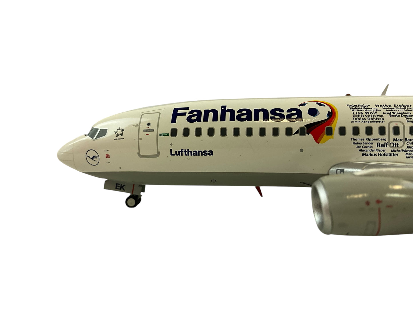 1/200 JC200 (EW2733001) Boeing B737-300 (D-ABEK) "Fanhansa" DLH 6th Livery Lufthansa (Limited Edition)