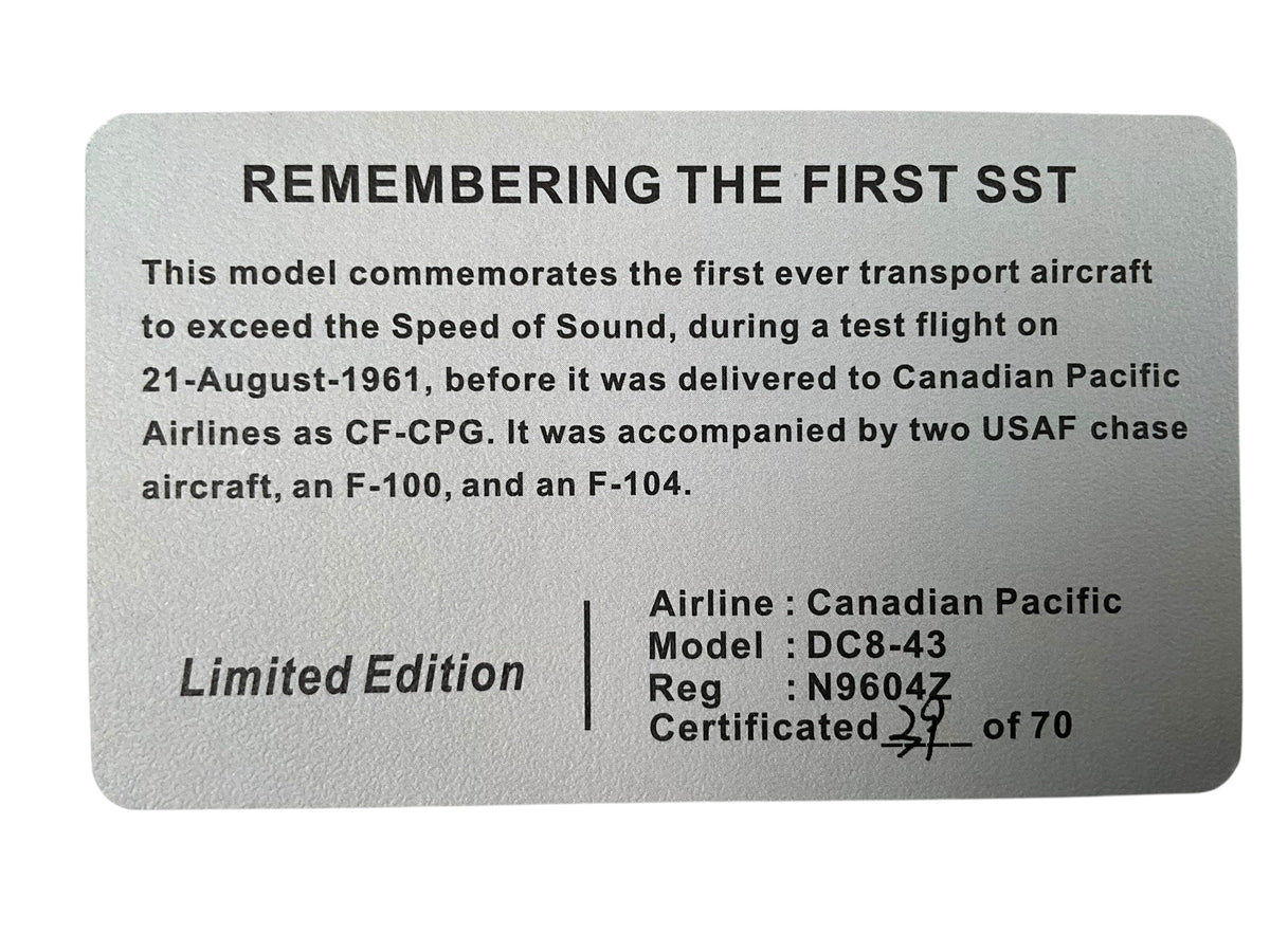 1/200 AEROCLASSICS DOUGLAS DC8-43 Empress of Montreal CANADIAN PACIFIC AIRLINES