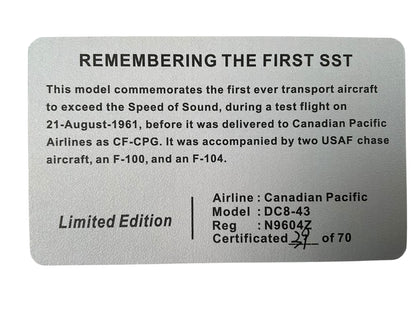 1/200 AEROCLASSICS DOUGLAS DC8-43 Empress of Montreal CANADIAN PACIFIC AIRLINES