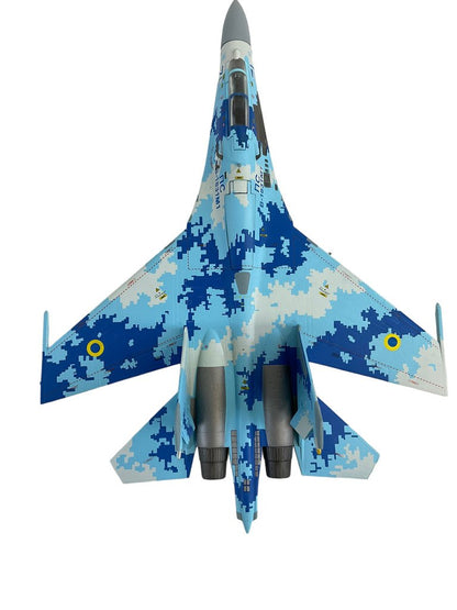 Ukrainian Air Force Sukhoi Su-27UB Flanker C Digital Pattern JC Wings 1:72 Die Cast Model NIB