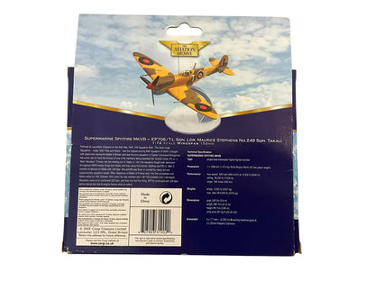 1/72 Corgi (AA31902) Supermartine Spitfire Mk.VB (EP706 / T-L) flown by Sqn/Ldr. Maurice "Mike" Stephens, 10th Oct 1942 Takali, Malta No.249 Sqdn R.A.F. (Limited Edition) 2002 Release