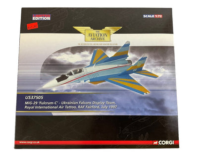 Ukrainian Air Force Demonstration Team MiG-29 Fulcrum Corgi 1:72 Scale Die Cast NIB