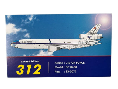 1/200  Aviation200 (AV2KC1001) McDonnell Douglas KC10A Extender (83-0077) "Great White" 1988 S.A.C. Livery, Seymour Johnson AFB, NC, 68th ARW, U.S.A.F. (Limited Edition #077 of ONLY 312)
