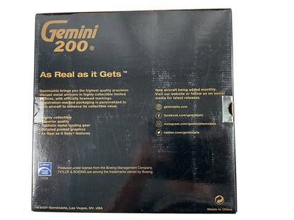 1/200 Gemini200 (G2BOE1003F) Boeing B747-400LCF DreamLifter (N718BA) "Flaps Down" The Boeing Company (Limited Edition) 2021 Release