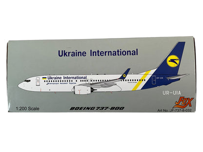1/200 (Inflight200) J-Fox (JF-737-8-032) Boeing B737-800 (UR-UIA) Ukraine International Airlines (Limited Edition) 2020 Release
