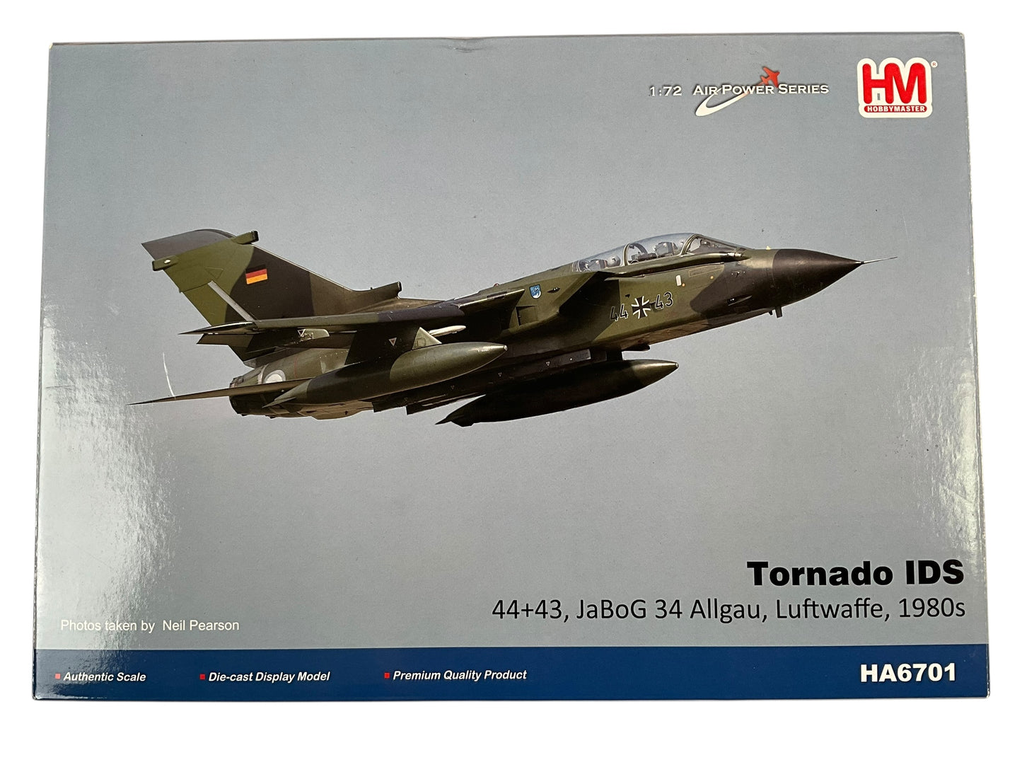 1/72 Hobbymaster (HA6701) Panavia Tornado IDS (44+43) Allgau 1980's JBG34 Deutsche Bundes Luftwaffe (Limited Edition)