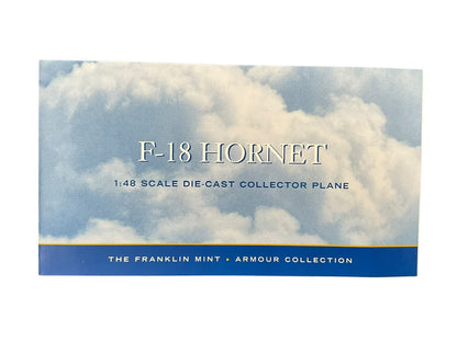 1/48 FRANKLIN-MINT (B11E123) McDONNELL-DOUGLAS CF188 HORNET (188766) Low Vis Blue-Gray Camoflage Livery 1st CAD,CFB Baden/Soelingen Germany 439 SabreTooth Tiger Sqdn 1991 - Later 416,441 & 409 Sqdn -CANADIAN ARMED FORCES (LIMITED EDITION #154 of ONLY 250)