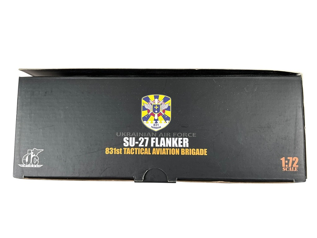 1/72 JC Wings (JCW-72-SU27-001) Sukhoi SU27 Flanker (Blue 08) Sky Blue Splinter Pattern Camo 831 Tactical Aviation Brigade, Ukraine Air Force (Limited Edition #599 of Only 720) 2022 Release