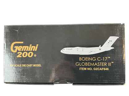 1/200 Gemini200 (G2CAF646) Boeing (C-17A) CC-177 Globemaster-III (17704) - CAF Low Vis Grey Livery - 429 "Buffalo" Sqdn - Canadian Armed Forces (Limited Edition) 2017 Release