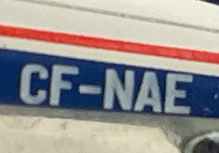 1/200 Western Models (AC2CFNAE) Curtiss C46A Commando (CF-NAE) "Nordair Canada"  Polished Aluminum with White & Blue NDA Livery, Nordair (Limited Edition of Only 200)