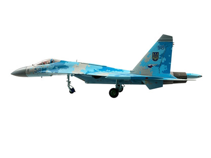 1/72 JC Wings (JCW-72-SU27-003) Sukhoi SU27 Flanker (Blue 58) "Sky Blue Digital Pattern Camo" Myrhorod Air Base, Poltava Oblast, 831st Tactical Aviation Brigade, Ukraine Air Force (Limited Edition #467 of Only 600)