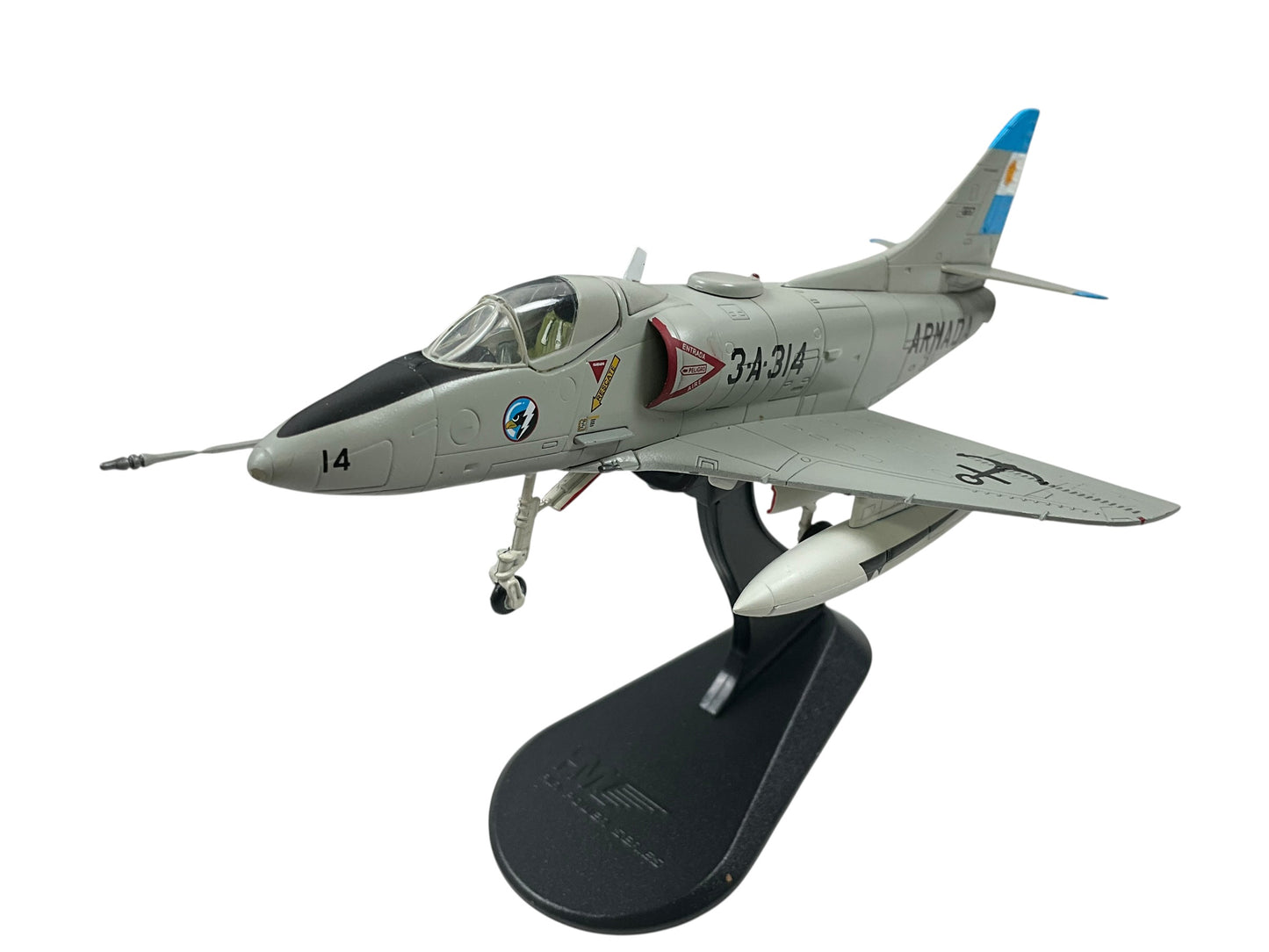 1/72 HobbyMaster (HA1419) Douglas A4Q Skyhawk (3A-314) flown by Lt. Marcelo Gustavo Marquez, Falklands May 1982, 3 Escuadrilla de Caza y Ataque, Armada Argentina (Limited Edition of Only 700)