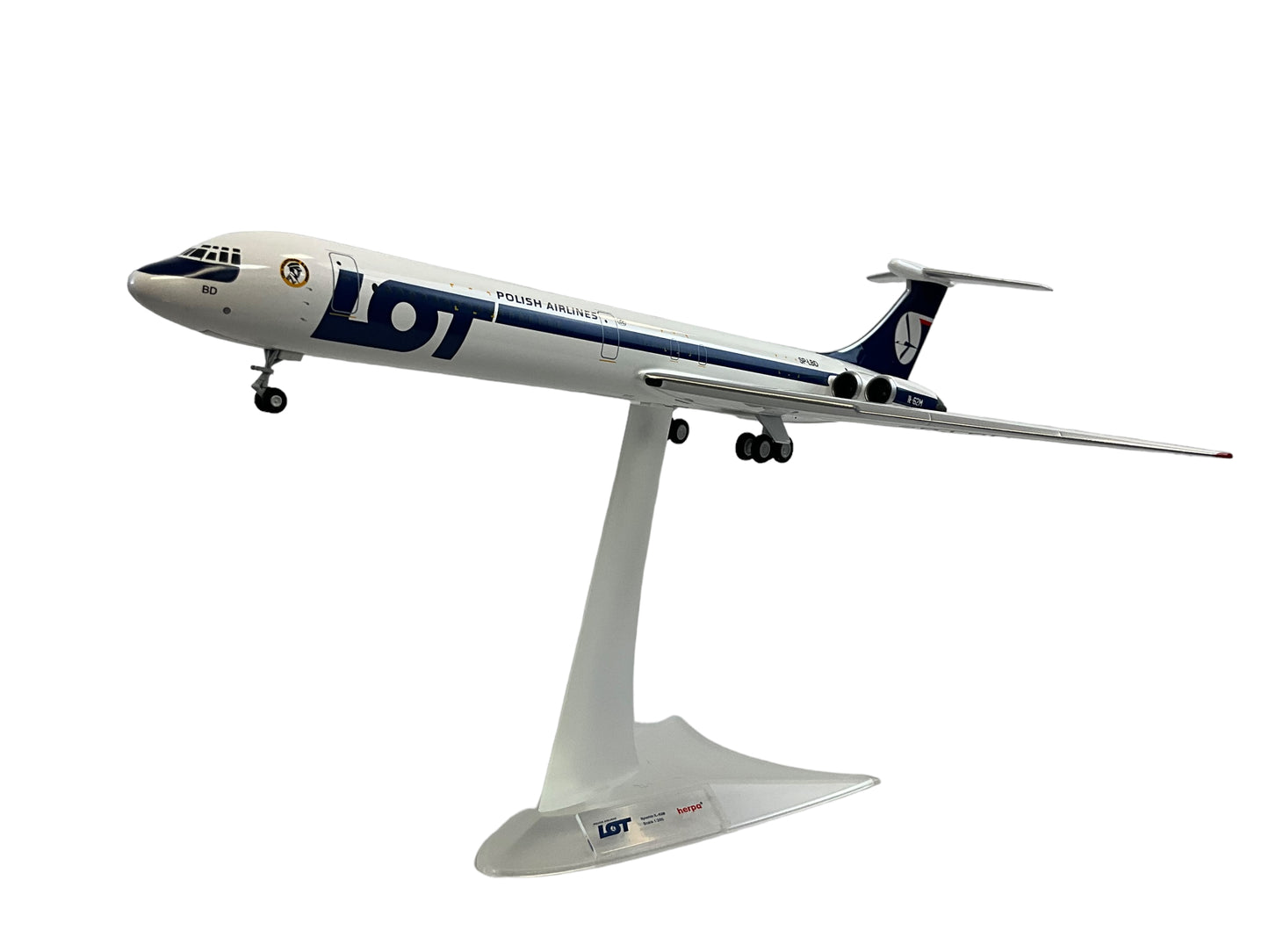 1/200 Herpa Ilyushin IL62M LOT Polish Airlines