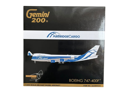 1/200 Gemini200 (G2ABW934) Boeing B747-400F (VP-BIM) "ABC pharma" (Interactive Series) AirBridge Cargo (limited Edition) 2021 Release