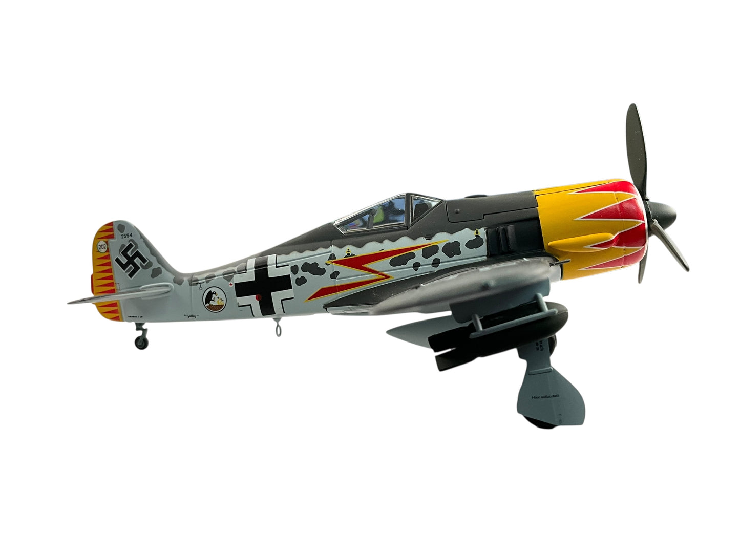 1/48 Armour/Franklin Mint (ART.98030/B11B223) Focke Wulf FW190-A5/U7 flown by WWII Ace Maj. Herman Graf (212 Kills) III./JG 52 Deutsch Reich Luftwaffe (Limited Edition)