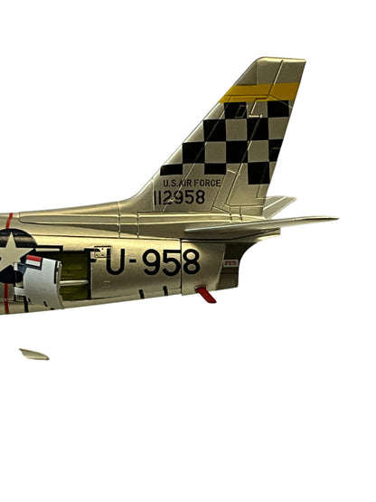 1/200 HobbyMaster (HA4313) North American F86F Sabre (FU958) "the Paper Tiger" flown by Captain Harold E. Fischer (10 Kills) 39th FS, U.S.A.F. Suwon AB, South Korea 1953 (limited Edition of Only 600)