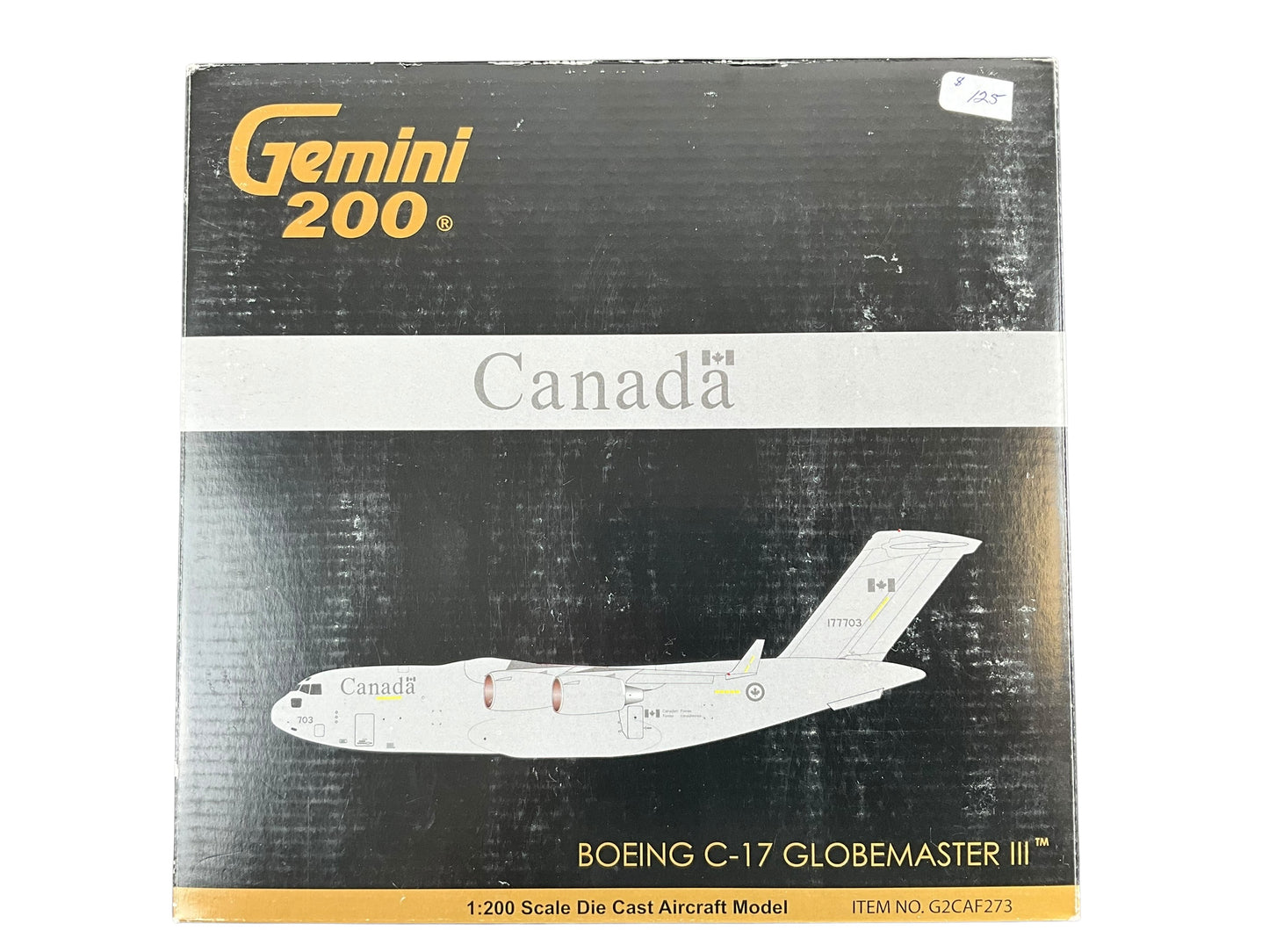 1/200 Gemini200 (G2CAF273) Boeing (C-17A) CC177 Globemaster III (177703) - CAF Low Vis Gray Livery - 429 Buffalo Sqdn - Canadian Armed Forces (Limited Edition) 2012 Release