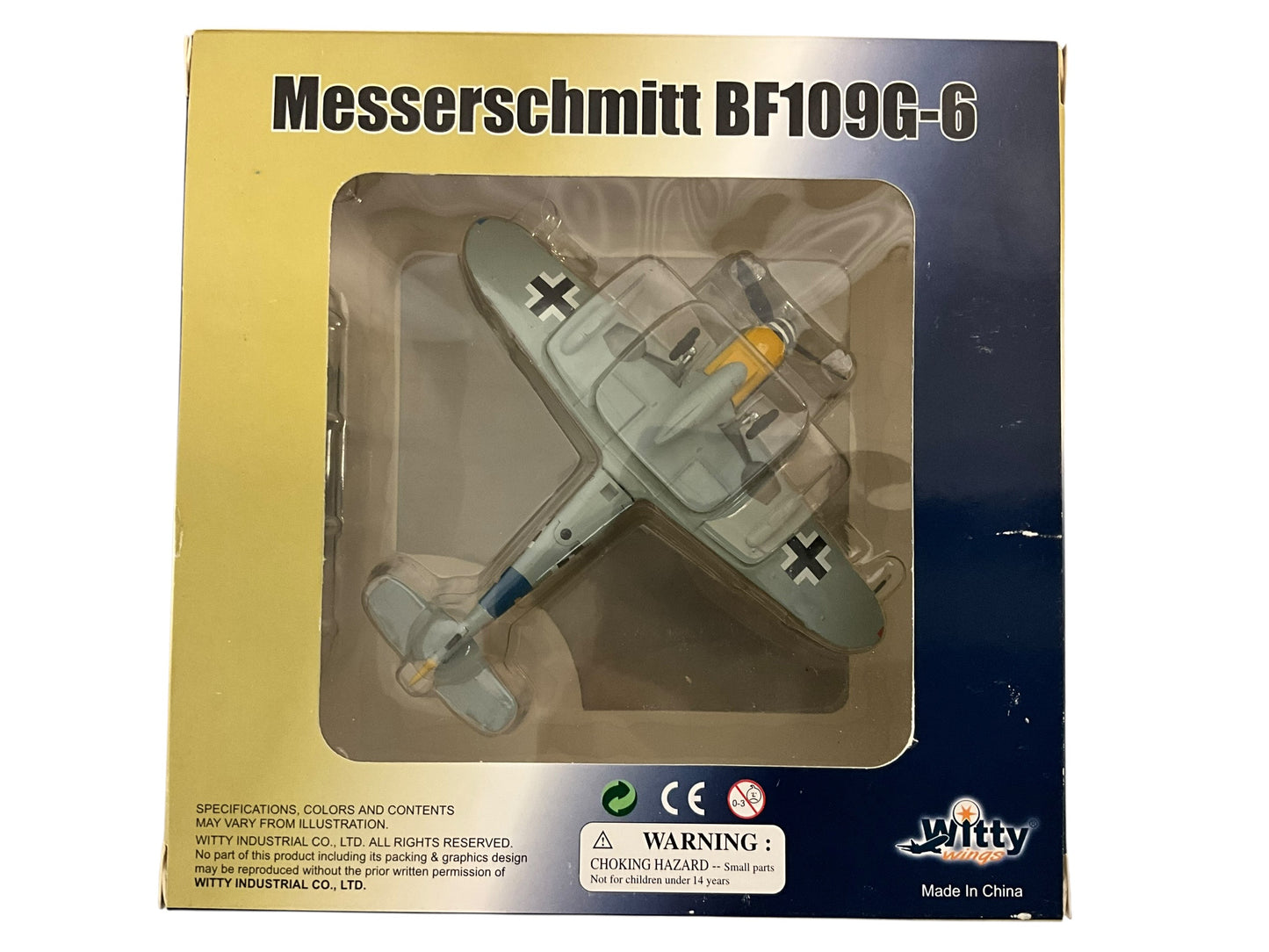 1/72 Witty Wings (WTW72-003-007) Messerschmitt Bf109G-6 (Yellow 6) flown by Obfw. Heinrich Bartels, II/J27, JG54, WWII, Drittes Reich, Luftwaffe (Limited Edition)