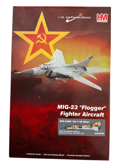 1/72 HobbyMaster (HA5304) Mikoyan MiG23MS Flogger-E "IAF F4E Killer" flown by Capt. al-Masry, April 19th 1974, Syrian Arab Air Force (Limited Edition)