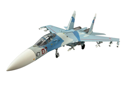 1/72 (Witty Wings) Sky Guardians (WTW-72-014-005) Sukhoi SU27 Flanker-B (Red 07) "Evil Eye" 3-Tone Blue Splinter Pattern Camo, Russian Air Force (Limited edition (Limited Edition)