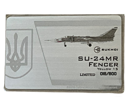 1/72 Calibre Wings (CA722402) Sukhoi Su24MR Fencer-E (Yellow 15) Starokostiantyniv AB, 7 BrTA, Ukraine Air Force (Limited Edition #018 of Only 800)