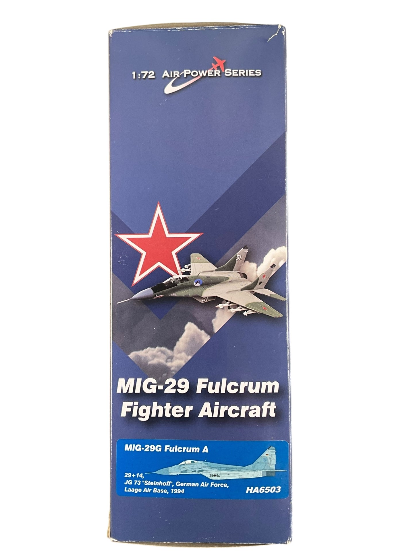 1/72 Hobbymaster (HA6503) MiG29G Fulcrum (29+14) JG73 "Steinhoff" Lagge Air Base 1994 Deutsche Bundes Luftwaffe (Limited Edition)