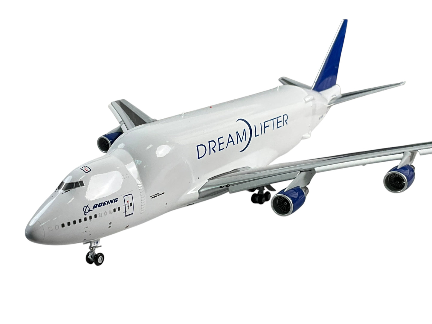 1/200 Gemini200 (G2BOE1003F) Boeing B747-400LCF DreamLifter (N718BA) "Flaps Down" The Boeing Company (Limited Edition) 2021 Release