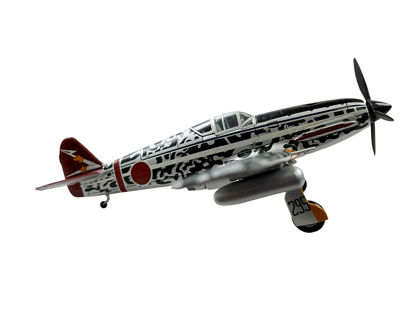 1/72 IXO Models (DDIJ00019) Kawasaki KI61 Hien/Tony (295) flown by Captain Kobayashi Teruhiko (5 Kills), Aluminum & Black Splinter Pattern Camo, 244th Squadron (Fighter Regiment), Imperial Japanese Army Air Force 1945 (Limited Edition)