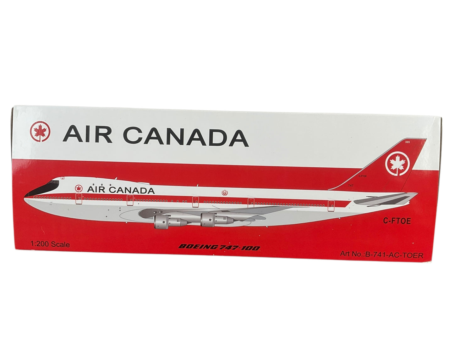 1/200 (Inflight200) B Models (B-741-AC-TOER) Boeing B747-133 (C-FTOE) with 1976 Canadian Olympics Logo - ACA 1st Livery (Limited Edition) 2025 Release