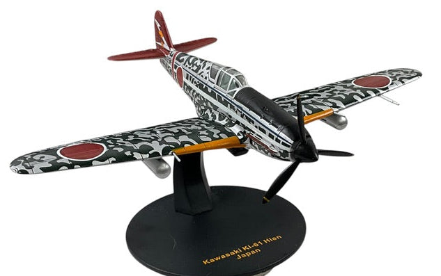 1/72 IXO Models (DDIJ00019) Kawasaki KI61 Hien/Tony (295) flown by Captain Kobayashi Teruhiko (5 Kills), Aluminum & Black Splinter Pattern Camo, 244th Squadron (Fighter Regiment), Imperial Japanese Army Air Force 1945 (Limited Edition)