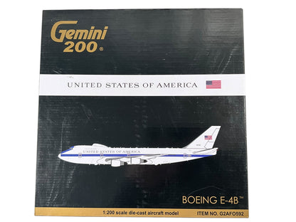 1/200 Gemini200 (G2AFO592) Boeing (B747-200B) E-4B "Doomsday Plane" (40787) USAF (Limited Edition) 2016 Release