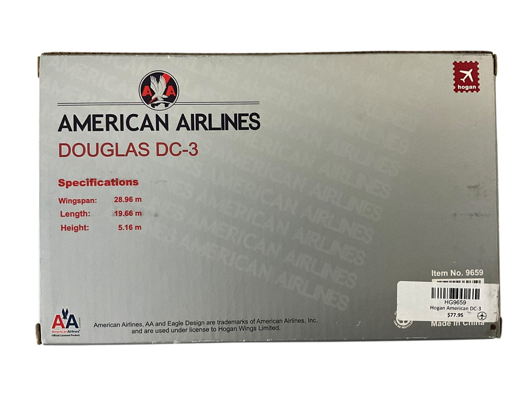 1/200 Hogan (9659) Douglas DC3 (NC17334) American Airlines (limited Edition)