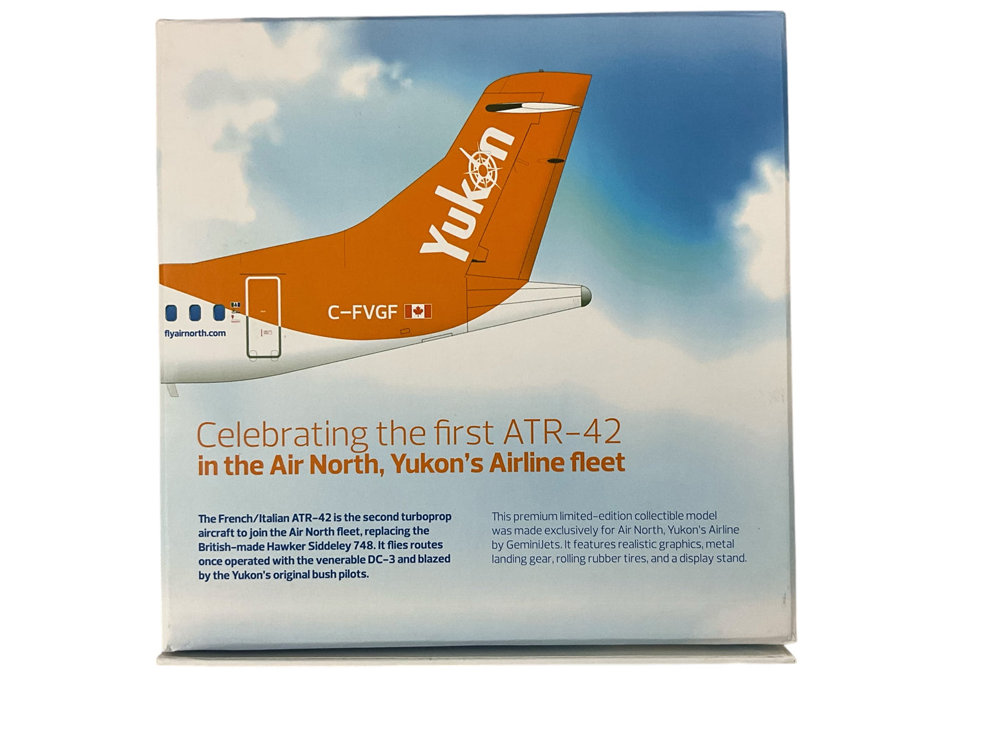 1/200 Gemini200 (G2ANT595) ATR42-300  (C-FVGF) "Yukon's Airline" Air North (Limioted Edition)