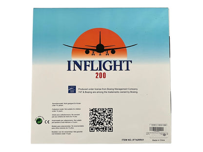 1/200 Inflight200 (IF742RR01) Boeing B747-267B (N787RR) "Trent 1000 - 1000 times better" - RR Flying Testbed - Rolls-Royce (limited Edition)