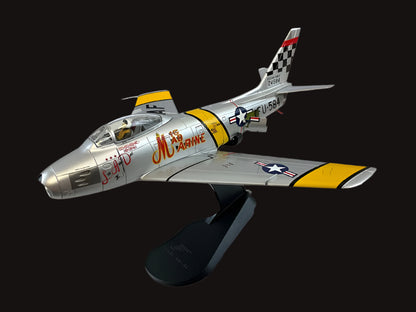 1/72 HobbyMaster (HA4312) North American F86F Sabre (52-4584) "Mig Mad Marine" of Major John Glenn (3rd Mercury Astronaut) 25th FS Suwon AB Korea 1953 U.S.A.F. (Limited Edition of Only 600)