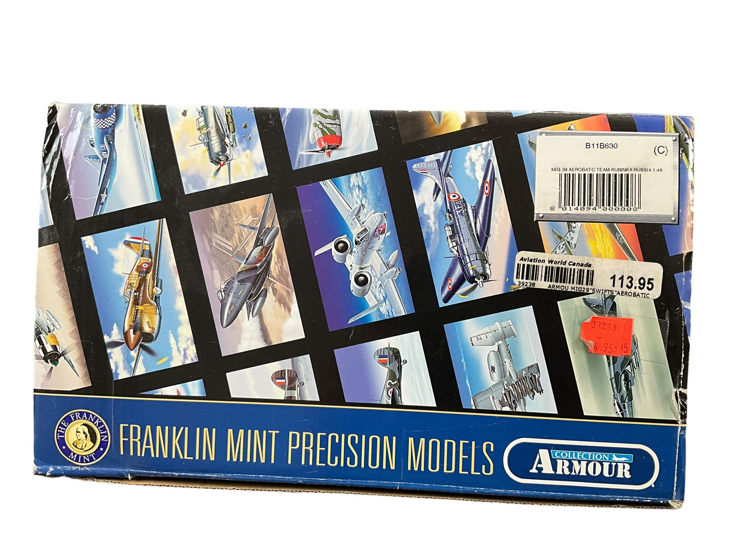 1/48 Franklin Mint/Armour (B11B630) MiG29A Fulcrum (40) Russian Aerobatic Team, Kubina, Federation of Russia (Limited Edition)
