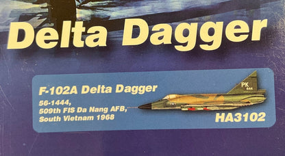 1/72 Hobbymaster (HA3102) Convair F102A Delta Dagger (56-1444) Da Nang AFB, South Vietnam 1968, 509th FIS 405th FW, U.S.A.F. (Limited Edition) 2011 Release