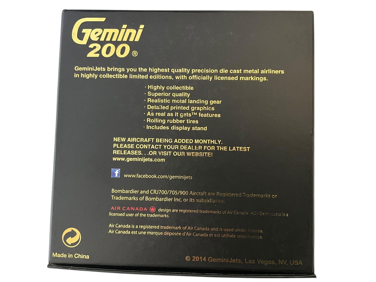 1/200 GEMINI200 BOMBARDIER CRJ705 AIR CANADA EXPRESS JAZZ (LIMITED EDITION)