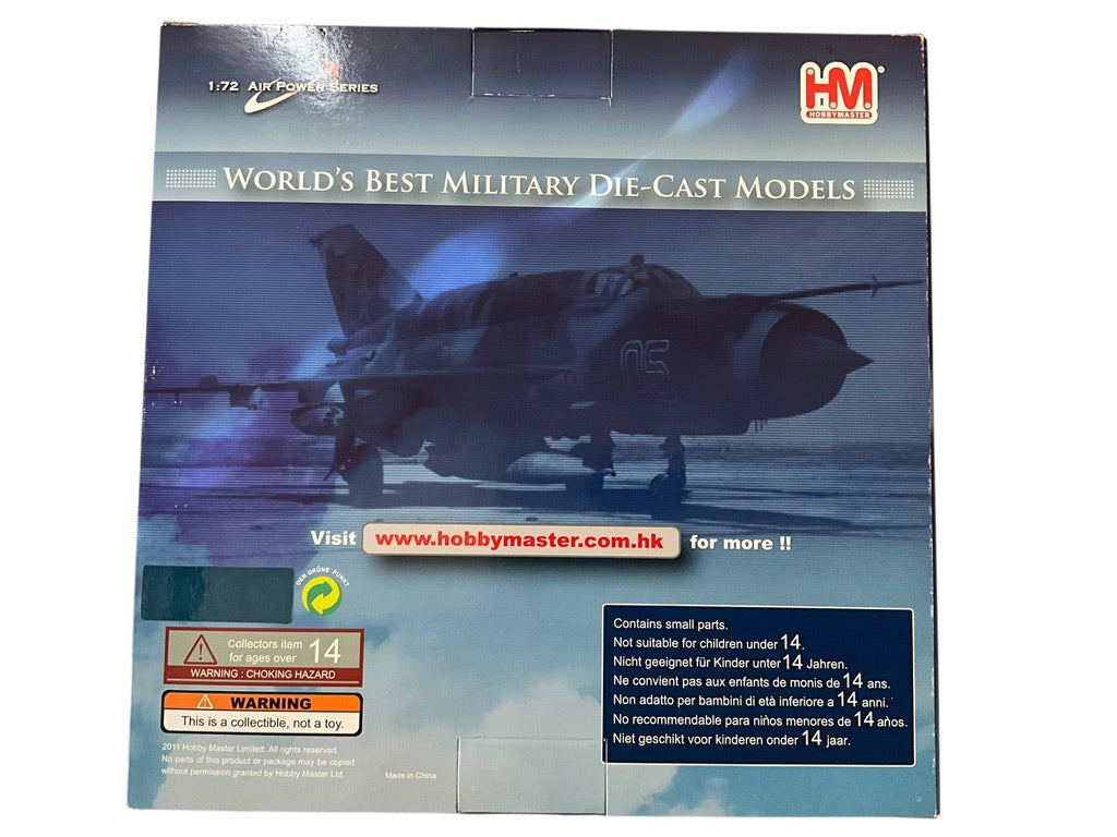 1/72 HobbyMaster (HA0188) Mikoyan MiG21FL Fishbed-D (Black 1411) Syria, Early 1970's Syrian Arab Air Force (Limited Edition)