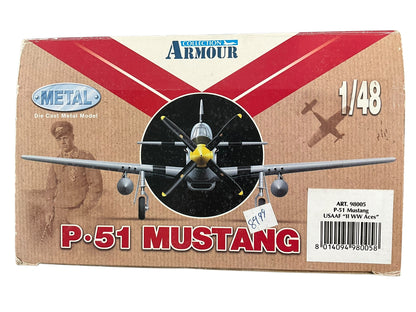 1/48 Armour/Franklin Mint (ART.98005/B11F047-C) North American P51D Mustang (WR+Z/413305) "THE HUNTER TEXAS" flown by WWII Ace 1st Lt. Henry Brown (26 Kills) 354th FS 355th FG 8th AF U.S.A.A.F. 1944 (Limited Edition)