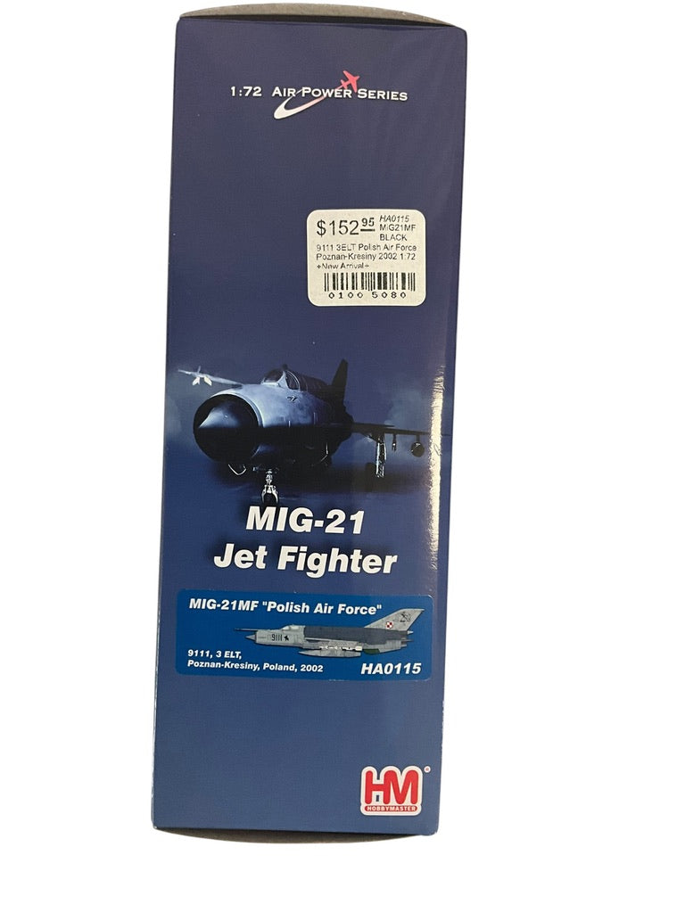1/72 HobbyMaster (HA0115) Mikoyan MiG21MF (9111) Lo-Vis NATO Grey Camo 2002 Poznan-Kresiny, 3 ELT, Polish AirForce (Limited Edition)