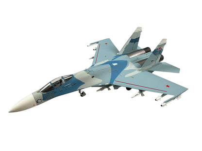 1/72 (Witty Wings) Sky Guardians (WTW-72-014-007) Sukhoi SU27 Flanker-B (Blue 38) "Evil Eye" 3-Tone Blue Splinter Pattern Camo, Russian Air Force (Limited Edition)