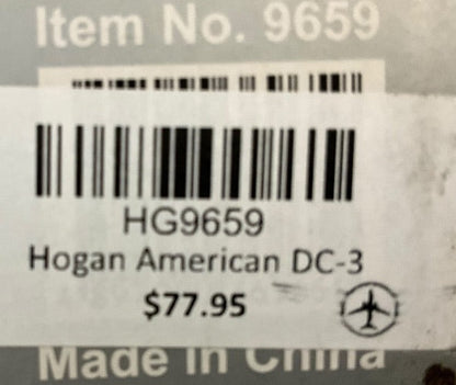 1/200 Hogan (9659) Douglas DC3 (NC17334) American Airlines (limited Edition)