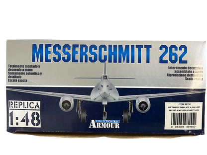 1/48 Artmour/Franklin-Mint (B11B302) Messerschmitt ME262A Schwalbe (White 3) flown  by General Adolf GALLAND JV44 3rd Reich Luftwaffe (Limited Edition)