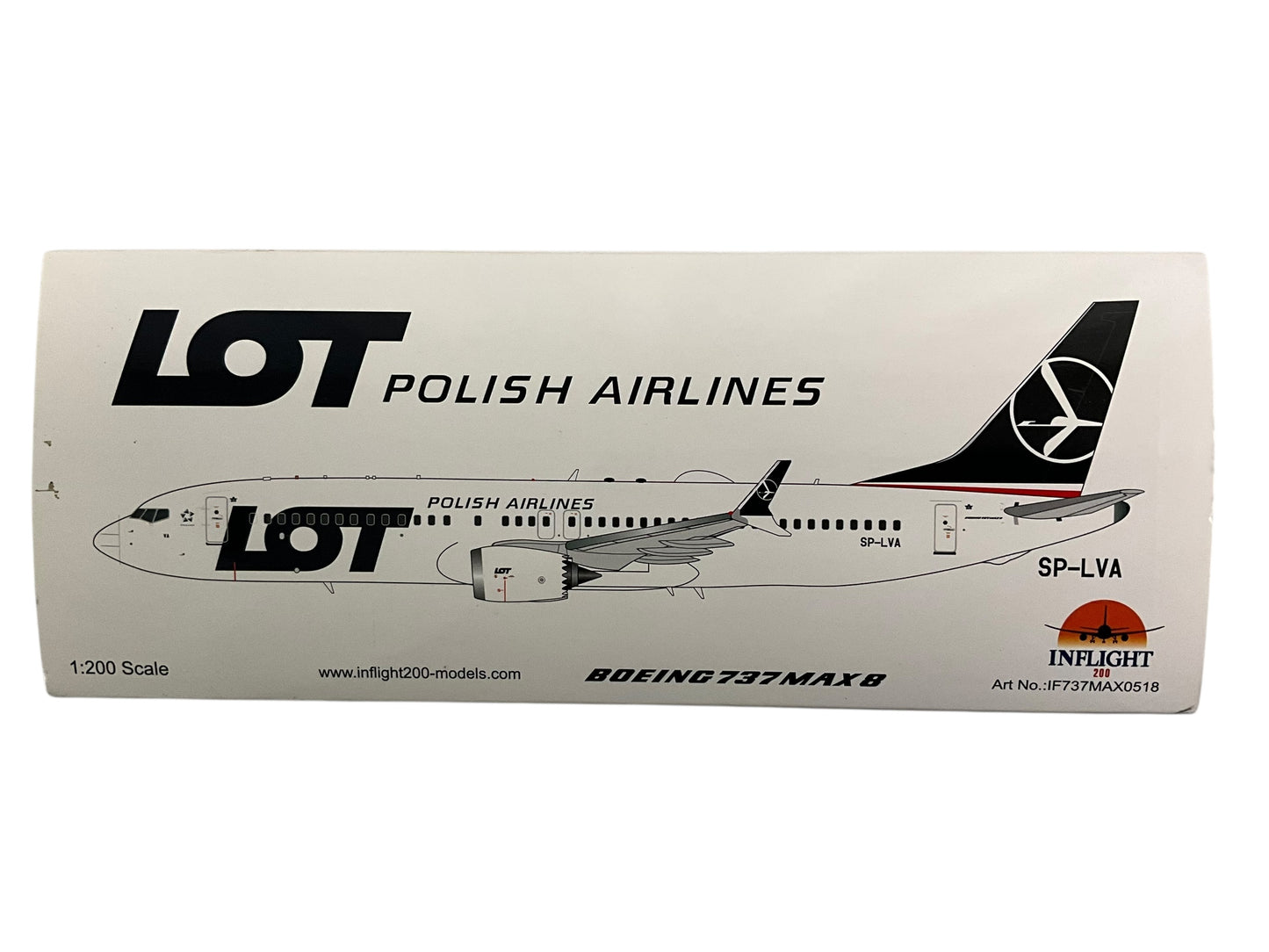 1/200 Inflight200 (IF737MAX0518) Boeing B737-MAX8 (SP-LVA) LOT Polish Airlines (Limited Edition) 2018 Release