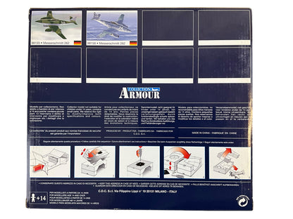 1/48 Armour/Franklin-Mint (98153) Messerschmitt ME262A Schwalbe Pilot: Rudolf Sinner III/JG7 WWII 3rd Reich Luftwaffe (Limited Edition)