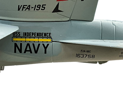1/48 Armour/Franklin Mint (Art.98017 / B11B200) McDonnell Douglas F18C Hornet (400 / 163758) "Chippy Ho" USS Independence VFA-195 "Dam Busters" 1943-1995 U.S.Navy (Limited Edition)