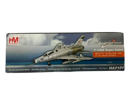 1/72 HobbyMaster (HA2101) North American F100D Super Sabre (053604) flown by Lt.Col. Harold E. Comstock July 1966 Bien Hoa AB, South Vietnam 481st TFS 27th TFW, U.S.A.F. (Limited Edition of 2500)