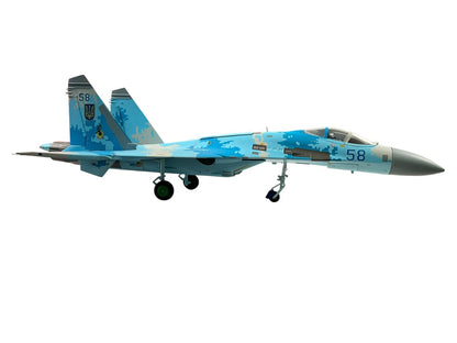 1/72 JC Wings (JCW-72-SU27-003) Sukhoi SU27 Flanker (Blue 58) "Sky Blue Digital Pattern Camo" Myrhorod Air Base, Poltava Oblast, 831st Tactical Aviation Brigade, Ukraine Air Force (Limited Edition #467 of Only 600)