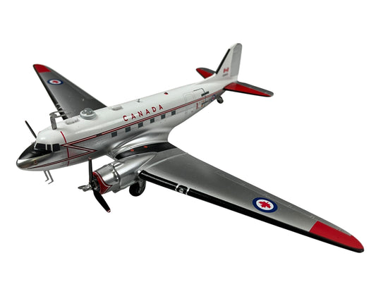 1/200 Inflight200 (IFDC3RCAF33) Douglas C47 (DC3) Dakota (12933) 1980's "Polished Aluminum, White & Day Glo Lightning Bolt Livery" Canadian Armed Forces (Limited Edition of ONLY 180) 2026 Release